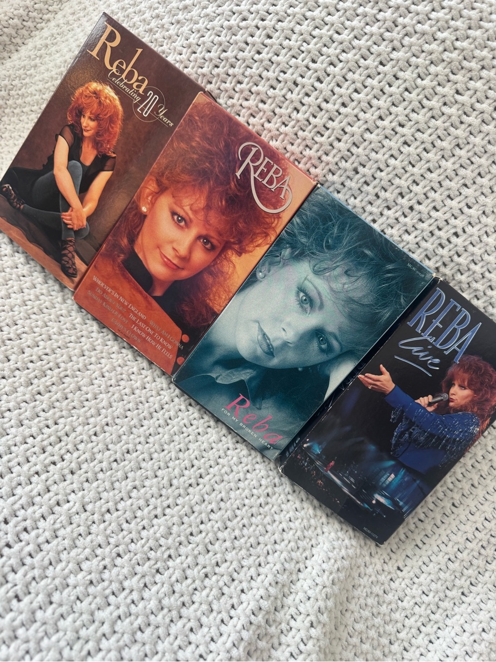 Reba McEntire VHS Lot of 4 Vintage Country Music Concert Tapes